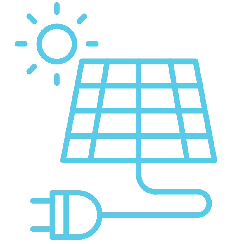 Solar panel icon